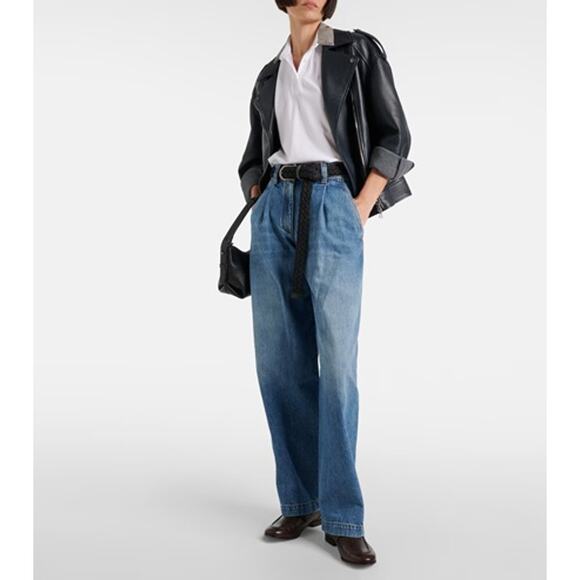 Brunello Cucinelli The Pleated Extra Wide Leg Jean - Picture 1 of 12